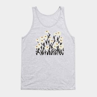 White flowers Tank Top